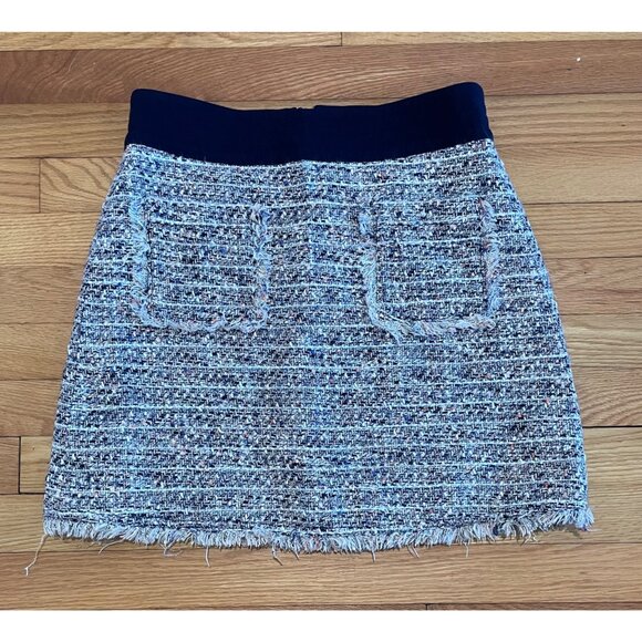 J. Crew Dresses & Skirts - J Crew Womens Tweed Mini Skirt Size 4 Frayed Punk Coquette Preppy Feminine Soft
